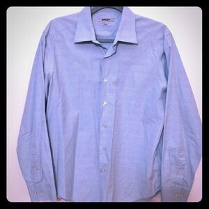 DKNY Micro Box Button Down! Tiffany Blue
